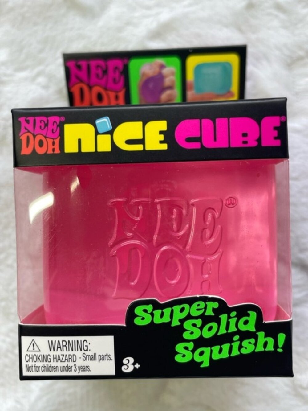 🆕NWT PINK 💗 NeeDoh Squishy Nice Cube by Schylling 🧊✨ 🔥 VIRAL on TikTok!